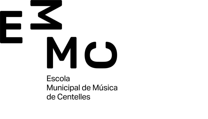 Logotip de l'EMMC sobre els diferents colors de la nova identitat dissenyada per Piscastudio
