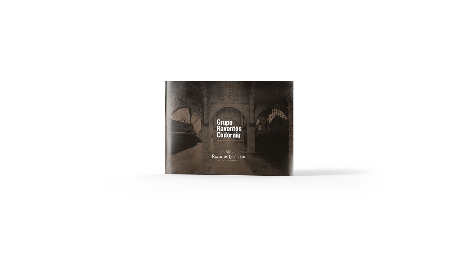 Several spreads from the Raventós Codorníu group catalogue, laid out by Piscastudio