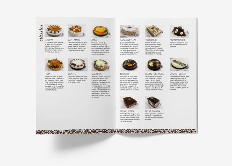 Catálogo de pasteles