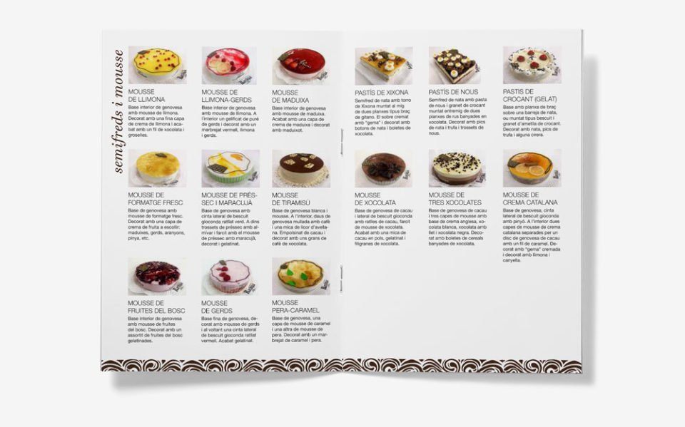 Catálogo de pasteles